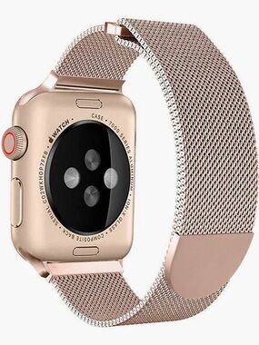 Apple Watch®Bracelet by Posh Tech Rose Gold Stainless Steel (Watch not Included)